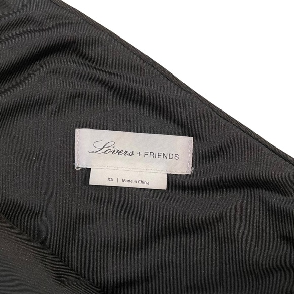 Lovers and Friends Revolve Shaline Black Top Sequin Embellished One Shoulder XS - Picture 9 of 11